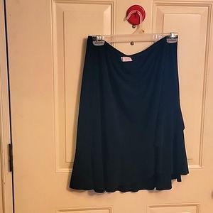 worn once cute little black skirt with ruffles on bottom elastic waist